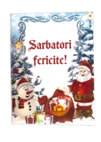 Decoratiune comestibila din zahar - "Sarbatori Fericite!" - Nati Shop 