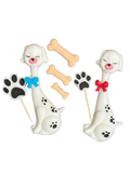 Set 7 decoratiuni comestibile din zahar, Dalmatian Dog - Nati Shop 