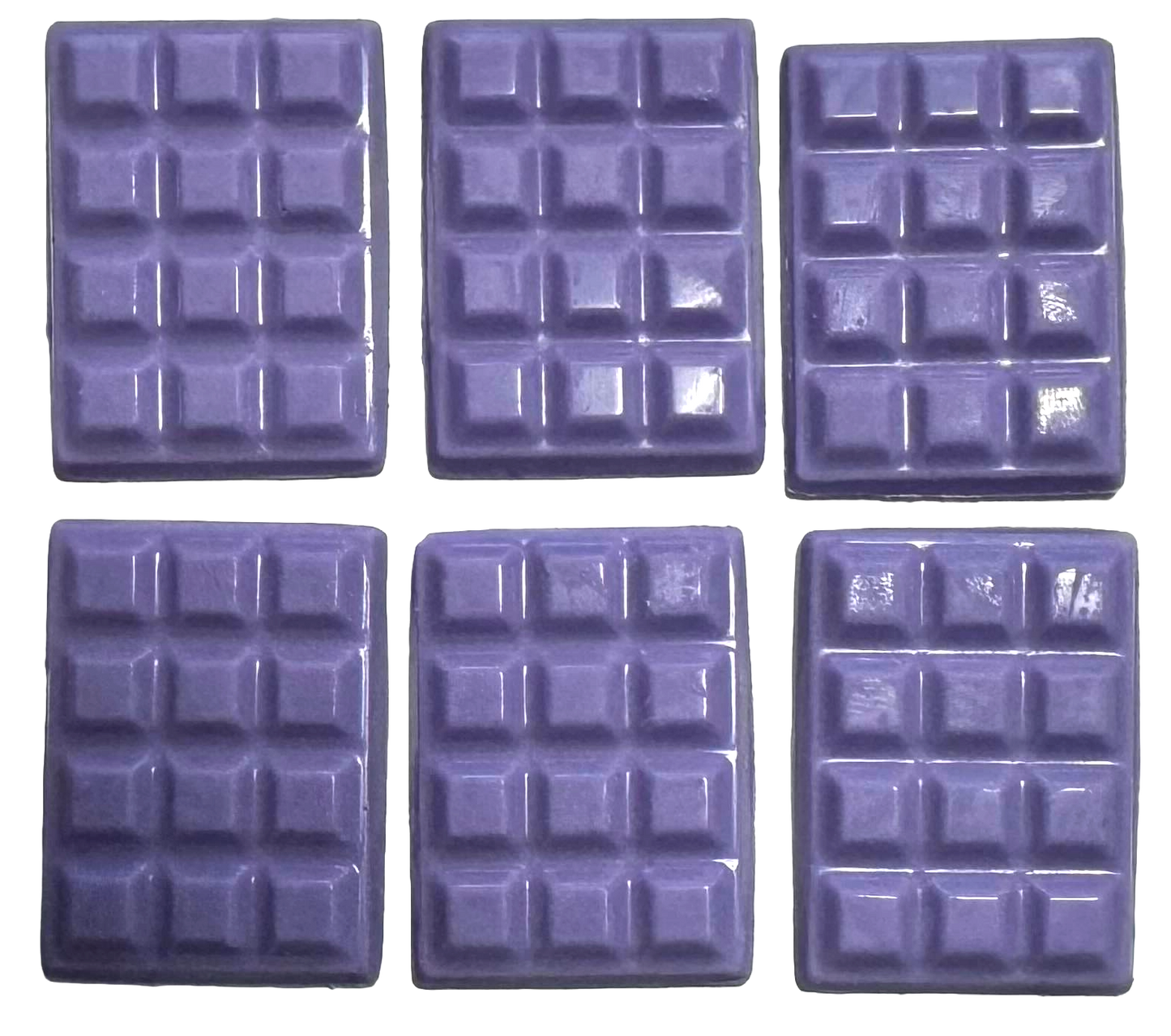 Mini tablettes de chocolat blanc pour décoration, 3,5*2,5 cm - violet lilas