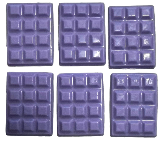 Mini tablettes de chocolat blanc pour décoration, 3,5*2,5 cm - violet lilas