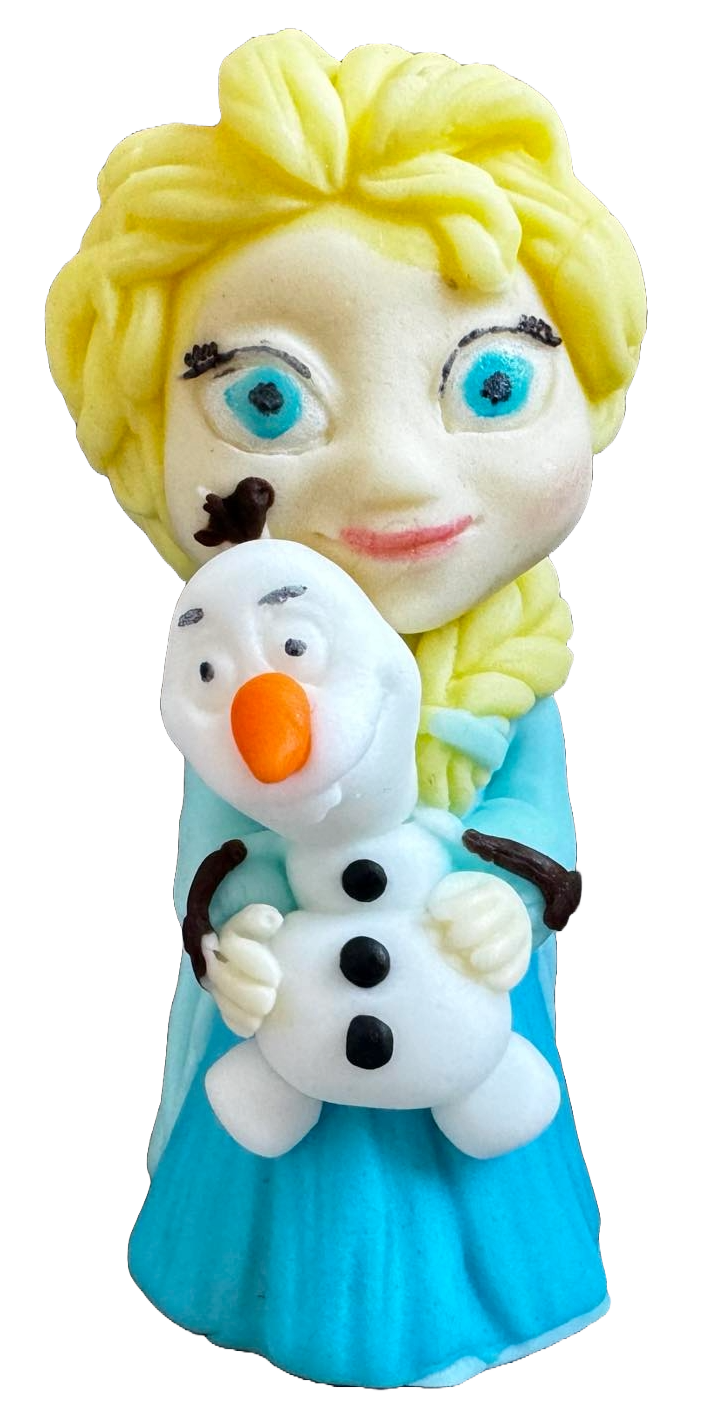 Decoratiune comestibila din zahar, Elsa si Olaf - Naty Shop 