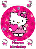 Imagine comestibila, vafa sau icing, format A4, Hello Kitty - Naty Shop 