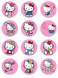 Imagine comestibila, vafa sau icing, format A4, Hello Kitty - Naty Shop 