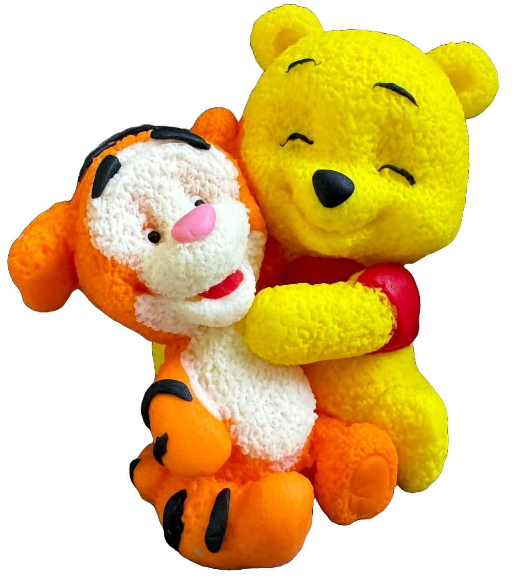 Decoratiune comestibila din zahar, Winnie - the - Pooh si Tigger - Nati Shop