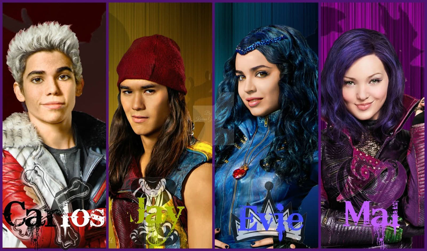 Imagine comestibila, vafa, format A4, Descendants - Nati Shop