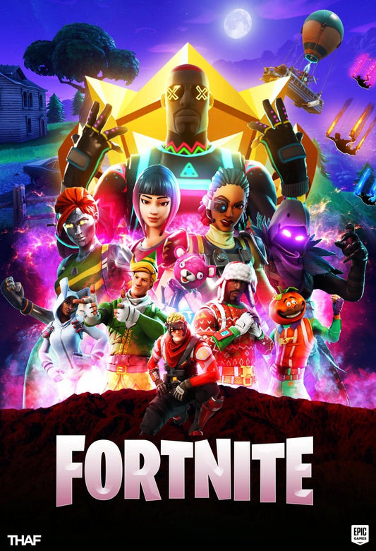 Imagine comestibila, vafa, format A4, Fortnite - Nati Shop