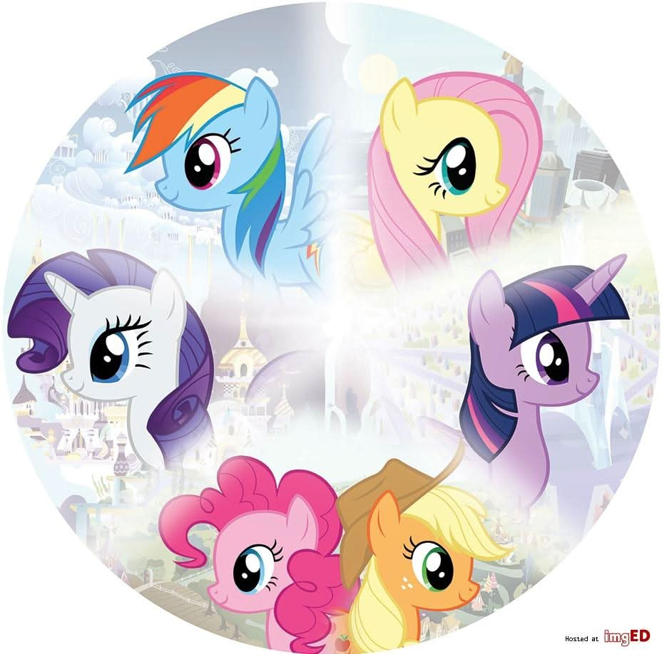 Imagine comestibila, vafa, format A4, My Little Pony - Nati Shop