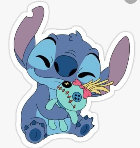 Imagine comestibila, vafa sau icing, format A4, Lilo and Stitch - Nati Shop