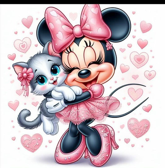 Imagine comestibila, vafa sau icing, format A4, Minnie Mouse - Nati Shop