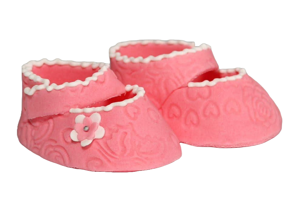 Lot de 2 décorations comestibles en pâte à sucre, Baptême