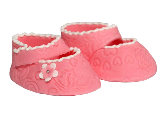 Lot de 2 décorations comestibles en pâte à sucre, Baptême