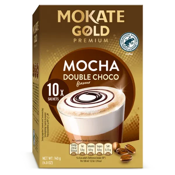 MOKATE Gold Premium Cappuccino Moka Double Choco 10x14g